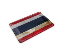 Femer Tin Postcard Thailand Flag 14 x 10 cm Flag of Thailand Rust Decorative Sign