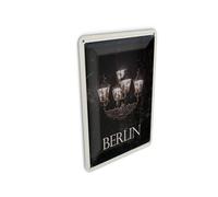 Femer Tin Postcard Travel 10 x 14 cm Berlin Germany Black White Sign