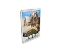 Femer Tin Postcard Travel 10 x 14 cm Bilbao Spain Architecture Europe Sign