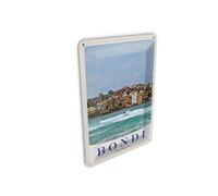 Femer Tin Postcard Travel 10 x 14 cm Bond Australia Surfing Sea Waves Sign