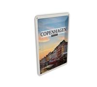 Femer Tin Postcard Travel 10 x 14 cm Copenhagen Denmark Sunset Decoration