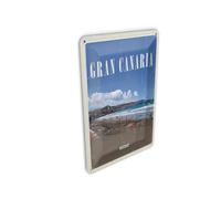 Femer Tin Postcard Travel 10 x 14 cm Gran Canaria Spain Sea Beach Retro Sign
