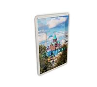 Femer Tin Postcard Travel 10 x 14 cm Helsinki Finland Architecture Church Sign