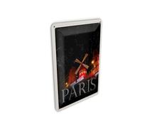 Femer Tin Postcard Travel 10 x 14 cm Moulin Rouge Paris Varieté