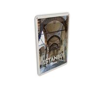 Femer Tin Postcard Travel 10 x 14 cm Retro Istanbul Turkey Mosque