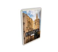 Femer Tin Postcard Travel 10 x 14 cm Valencia Spain Architecture Tourism Sign