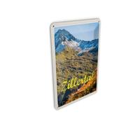 Femer Tin Postcard Travel 10 x 14 cm Zillertal Austria Nature Mountain Forests Sign