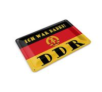 Femer Tin Postcard with German Text "Ich war dabei German Democratic Republic" [German Language]