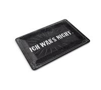 Femer Tin Postcard with German Text "Ich wars nicht [German Language] [German Language] [German