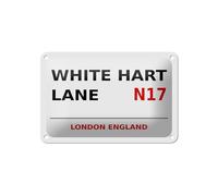 FEMER Tin Sign London 18 x 12 cm England White Hart Lane N17 Decorative Sign