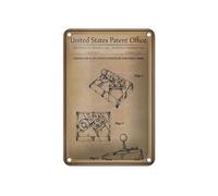 Femer Tin Sign Patent 12 x 18 cm Design for a Joy-Stick for Video Games Sign