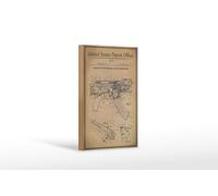 Femer Wooden Sign Patent 12 x 18 cm Design for a Locking Mechanism for Weapons