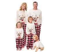 FeMereina Christmas Family Pajamas Matching Holiday Pajama Christmas Tree Sleepwear Christmas Loungewear Set Jammies for Couples Kids Baby (Dad, Red#4, XXXL)