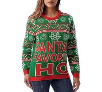 FeMereina Women's Christmas Sweater Funny Christmas Tree Ugly Pullover Snowflake Long Sleeve Sweater Shirt Xmas Jumper Tops (Red, S)