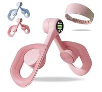 FemFit Pro Pelvic Floor Adjustable Trainer, 360° Rotatable Femfit Pro Pelvic Trainer with Intelligent Display Counter, Anti-Slip Inner Thigh Exercise, Pilates Chair for Pelvis Leg Butt (Pink*1)