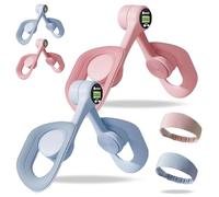 FemFit Pro Pelvic Floor Adjustable Trainer, 360° Rotatable Femfit Pro Pelvic Trainer with Intelligent Display Counter, Anti-Slip Inner Thigh Exercise, Pilates Chair for Pelvis Leg Butt (Pink+Blue)
