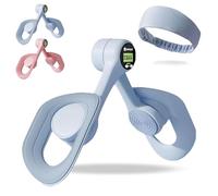 FemFit Pro Pelvic Floor Adjustable Trainer, 360° Rotatable Femfit Pro Pelvic Trainer with Intelligent Display Counter, Anti-Slip Inner Thigh Exercise, Pilates Chair for Pelvis Leg Butt (Blue*1)