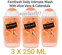 Femfresh Daily Intimate Wash Aloe Vera pH Balanced 3x 250ml Aloe vera formula