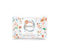 Femfresh Intimate Wipes, Flushable & Biodegradable Feminine Wipes with Aloe Vera & Calendula, pH Balanced & Hypoallergenic, 25 Count