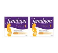Femibion 1 Early Pregnancy, First 12 Weeks, Folic Acid Vitamins, 2x28 Tablets