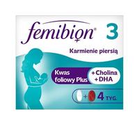 Femibion 3 - 56+56 pcs Folic Acid DHA Vitamins Metafolin Breastfeeding 8 weeks