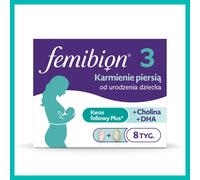 Femibion Natal 3 - 56+56 caps Folic Acid DHA Vitamins Metafolin Breastfeeding