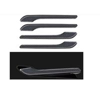 Femibon Door Handle Cover FIt for Tesla Model 3/Model y 2017-2024,Carbon Fiber Door Handle Wrap for Car Door Handle Sills Protection Wrap Accessories 4PCS (Gloss Carbon Fiber Pattern)