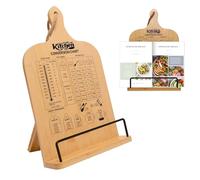 Femicgal Cookbook Stand, Sturdy Cook Book Holder, Recipe Book Holder with Measurement Conversion Chart