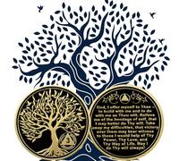 Femicgal Sobriety Coin Gift Set, 3 Year Tree of Life Sobriety Chip, AA Chips and Medallions, Sobriety Recovery Chip Sober Token, Sobriety Gifts for Women Men Alcoholics Anonymous Recovery Gift