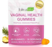 Feminine Balance Gummies, Hawaiian Pineapple Premium Feminine Balance Gummies Women Probiotic PH Balance Supplement for Women’s Health & Wellness Immune Support,Vegan, Gluten-Free & Halal