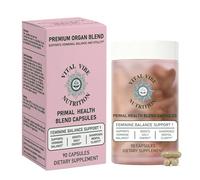 Feminine Balance Support Capsules with Premium Beef Organs Complex 90 Count - Freeze Dried Liver, Heart, Kidney - Hormonal Balance Supplement - Energy, Metabolism, Immune Health, Stamina & Vitality