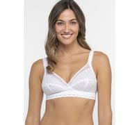 Feminine Cross Your Heart Bra White