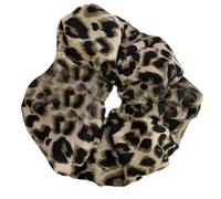 Feminine Elastic Hair Scrunchy With Unique Leopards Print Hairband Styling Hairpieces Large Hair Accessories For Women