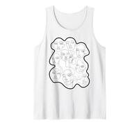Feminine Faces Abstract Line Art for Feminist Artist Tank Top