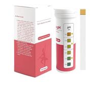Feminine Vaginal pH Test Strips 100PCS, At-Home Vaginal pH Test for Intimate Balance Check, 30-Second Colour Chart Reading, pH 4.0-8.0, Discreet Travel Tube and Storage Box