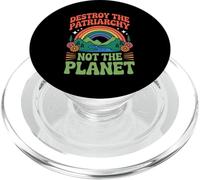 Feminism Destroy The Patriarchy Not The Planet Feminist PopSockets PopGrip for MagSafe