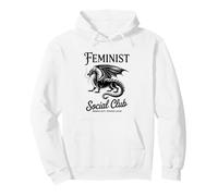 Feminism Dragon Feminist Social Club Pullover Hoodie