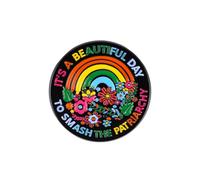 Feminism Enamel Pin, It's a Beautiful Day to Smash the Patriarchy Brooch Pin, Empowering Gift For Girls Women, Feminist Lapel Badge, Women’s Rights Brooches, Equality Decorative Jewelry Accessories
