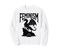 Feminism Gothic Dragon Dark Fantasy Empowerment Strength Sweatshirt