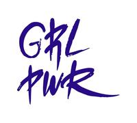 Feminism Lettering Quote Inspirational Calligraphy Engraving Decals 49.2x58cm Window Decals DarkBlue