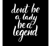 Feminism Lettering Quote Inspirational Calligraphy Engraving Decals 49.4x67.1cm Multi Color Selection White