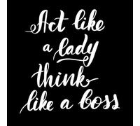 Feminism Lettering Quote Inspirational Calligraphy Engraving Decals 54.6x57.2cm Tattoo Culture White