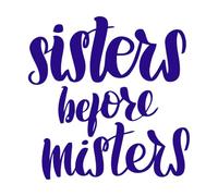 Feminism Lettering Quote Inspirational Calligraphy Engraving Stickers 54.6x55.3cm Wall beautification DarkBlue