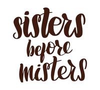 Feminism Lettering Quote Inspirational Calligraphy Engraving Stickers 67.2x68cm Multi Color Selection Coffee