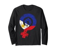 Feminism Philippines Flag Long Sleeve T-Shirt