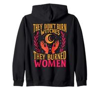 Feminism They Didnt Burn Witches They Burned Women Halloween Zip Hoodie