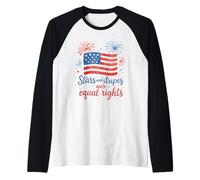 Feminist 4th of July Apparel Women’s Rights Equality Raglan Baseball Tee