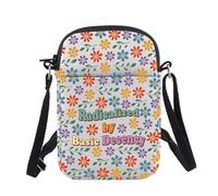 Feminist Activist Gift Radicalized By Basic Decency Crossbody Bag Social Justice Warriors Gift Political Resistance Gift (Radicalized by b UK)