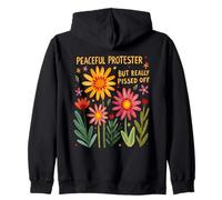 Feminist Activist Peaceful Protest March Anti-Trump Boho Zip Hoodie