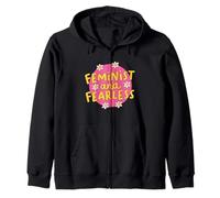 Feminist and Fearless Zip Hoodie